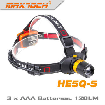 Maxtoch-HE5Q-5 120 Lumen AAA Batterie Zoom Jagd führte Scheinwerfer
